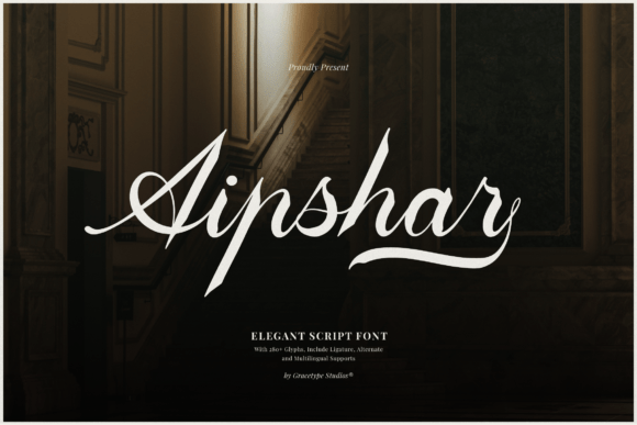 Aipshar: The Elegant Script Font for Polished Brand Identity