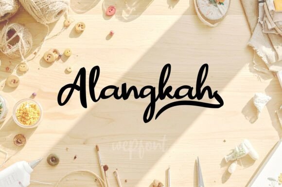 Alangkah: A Handcrafted Script Font for Elegant Web Design