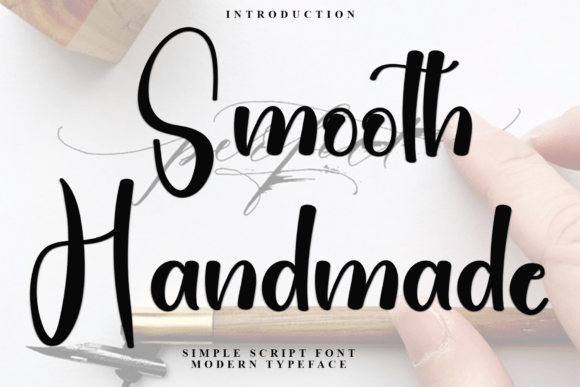 Bring Elegance to Your Creations with Smooth Handmade Font