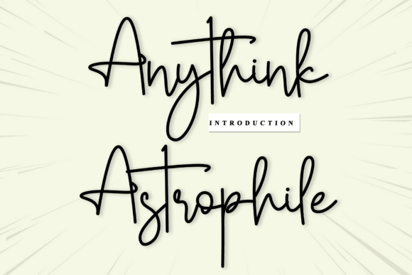Discover Anythink Astrophile: A Font for Editorial Elegance