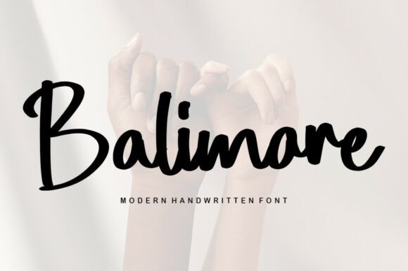Discover the Elegance of Balimore: A Handwritten Font for Makers