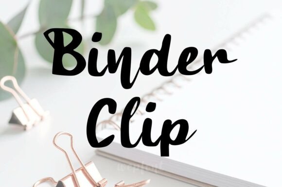 Enhance Your Brand with the Elegant Binder Clip Font
