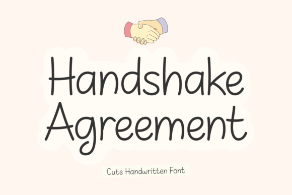 Handshake Agreement: A Quirky Handwritten Font for Editorial Charm