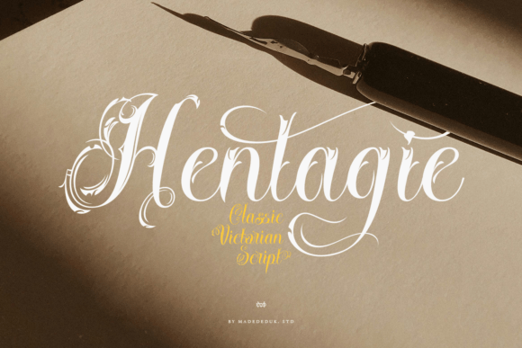 Hentagie: A Victorian-Era Calligraphy Font for Editorial Elegance