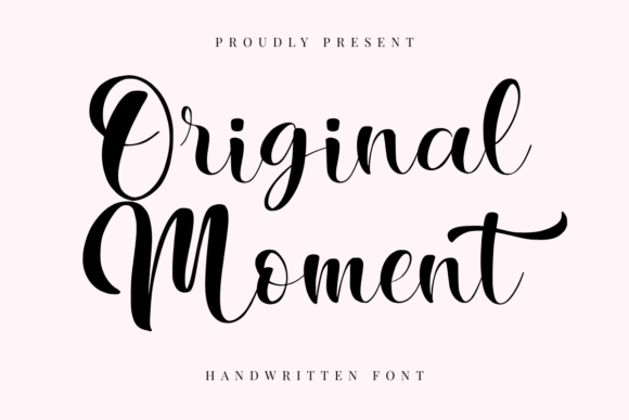 Original Moment: A Graceful Script Font for Creative Branding