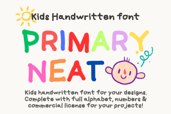 Primary Neat: A Sweet and Bouncy Font for Editorial Charm