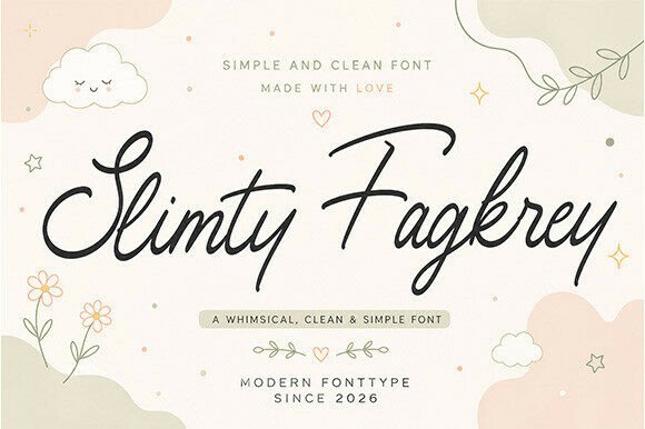 Slimty Fagkrey: A Charming Script Font for Modern Web Design