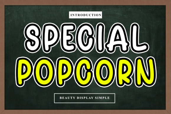 Special Popcorn: A Rhythmic Script Font for Editorial Elegance