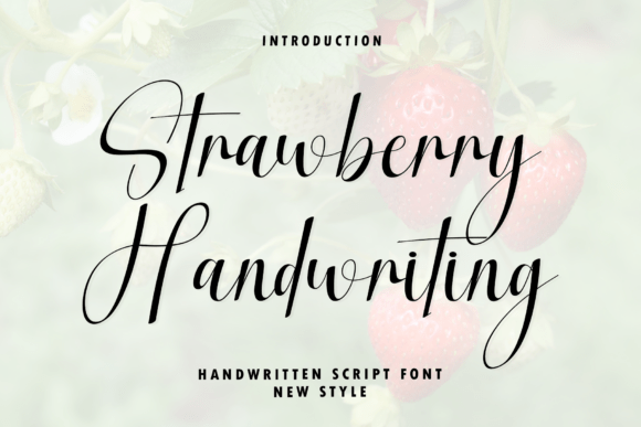Strawberry Handwriting: A Charming Script Font