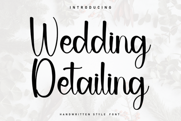 Wedding Detailing: A Charming Handwritten Font for Marketers